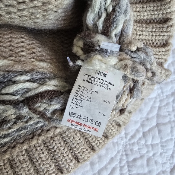 Jacadi Baby Knitted Cardigan Wool Blend Sweater 12 Months - Picture 6 of 11